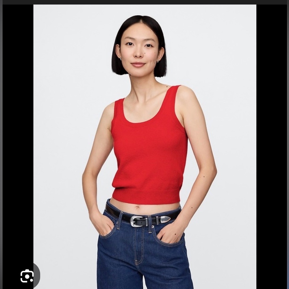 GAP Red Cashsoft Knit Tank
